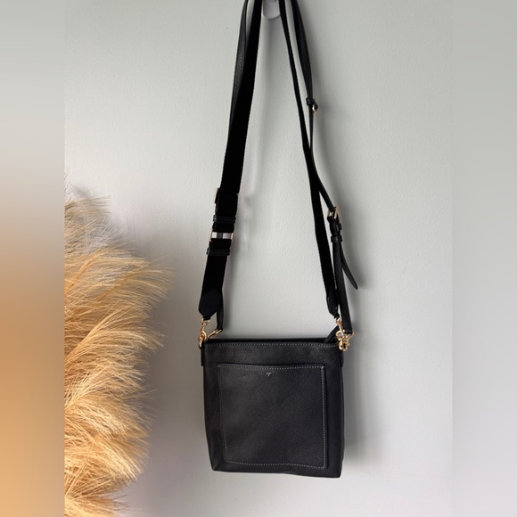 Tory Burch Handbags - Tory Burch Black Crossbody Bag with Gold Accents